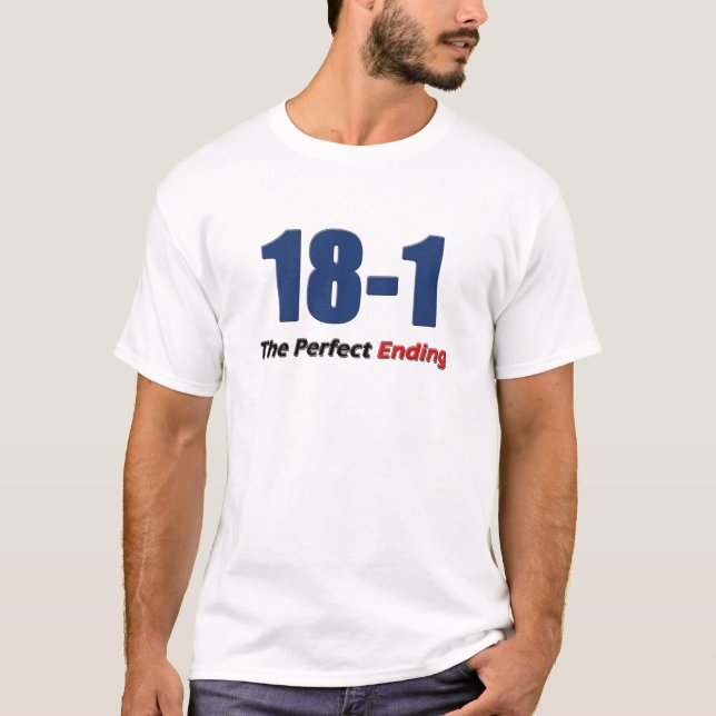 T-shirt 18-1 término perfeito (Frente)