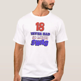 T-shirt 18 designs tanto nunca tidos dos ganhos