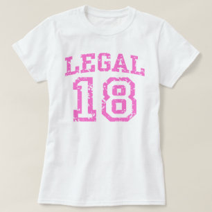 T-shirt 18 legais