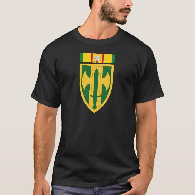 T-shirt 18o Brigada Vietnam da polícia militar - estrela (Frente)