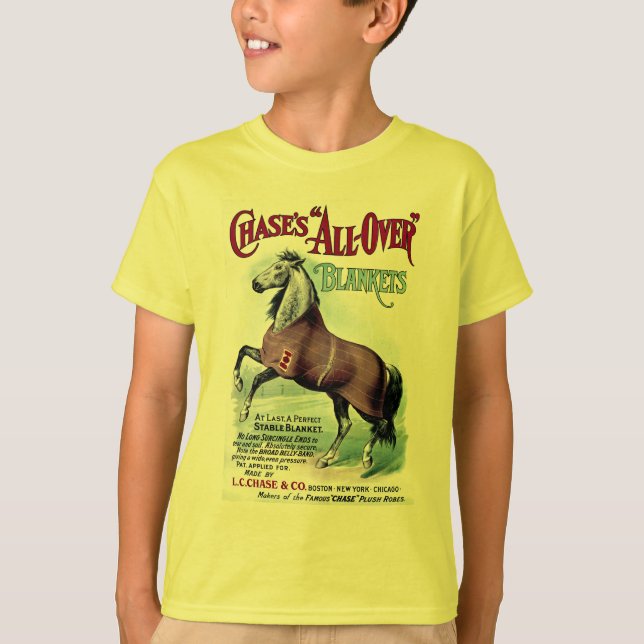 T-shirt 19ºC. Cobertores de Cavalo de Chase (Frente)