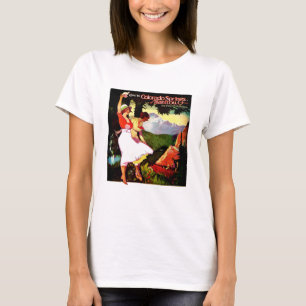 T-shirt 1919 piques repicam o poster de Colorado