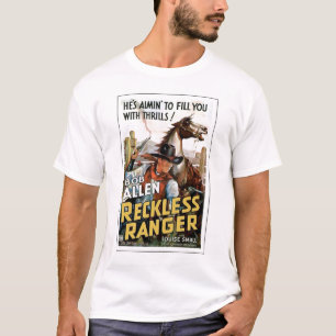 T-shirt 1937 imprudente do cartaz cinematográfico