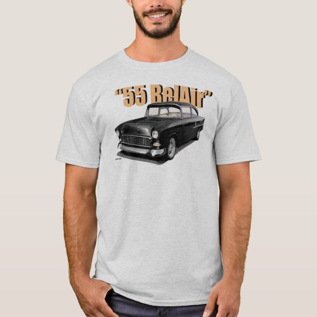 T-shirt 1955 do "cargo" de Chevy BelAir (Frente)