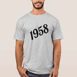 T-shirt 1958 Feliz 60º Aniversário