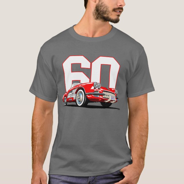 T-shirt 1960 de Corveta (Frente)