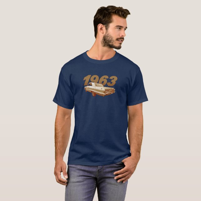 T-shirt 1963 do Impala de Chevy (Frente Completa)