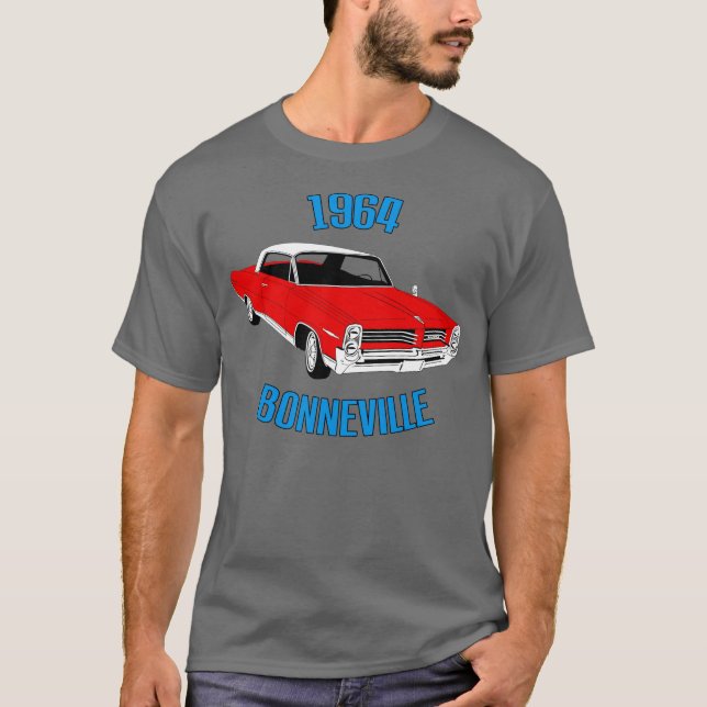 T-shirt 1964 (vermelho) de Bonneville (Frente)