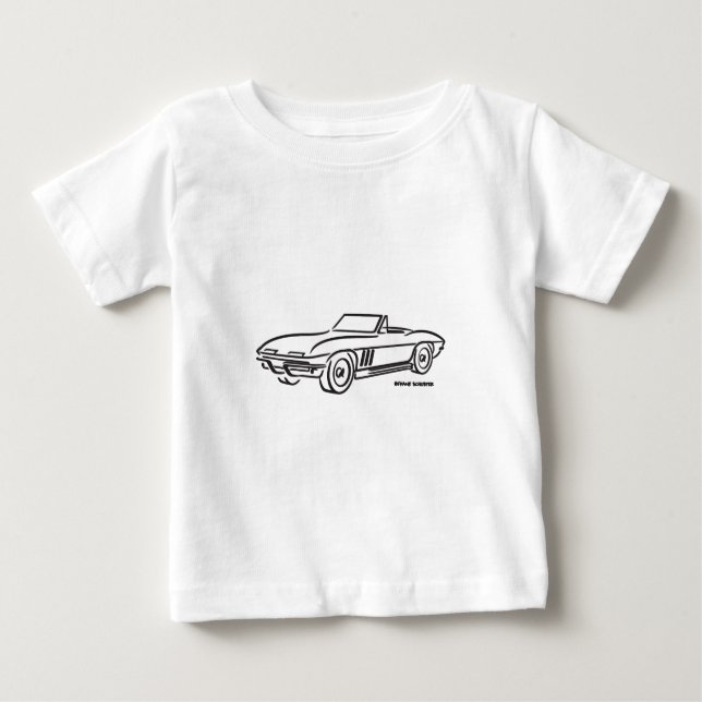 T-shirt 1966 Chevrolet Corvette (Frente)