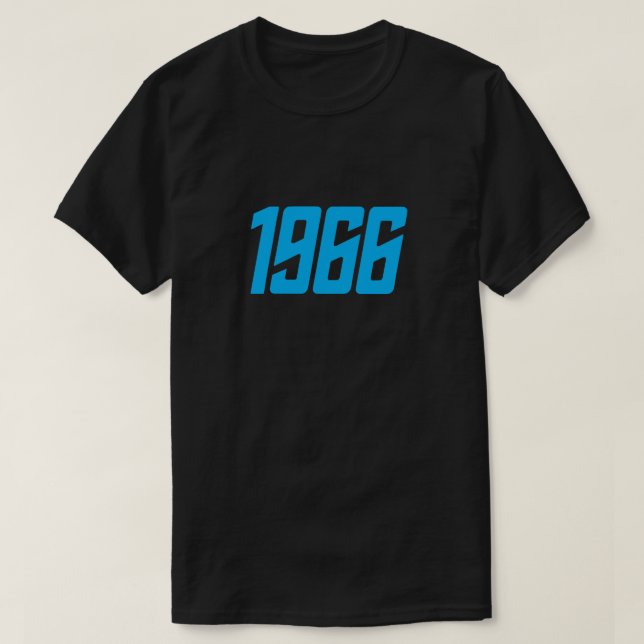 T-shirt 1966 retro (azul) (Frente do Design)