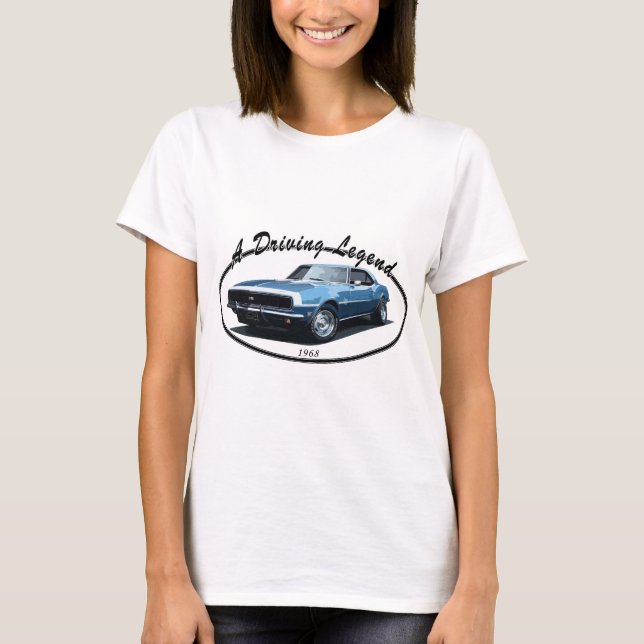 T-SHIRT 1968 PRETO DE CAMARO SS (Frente)