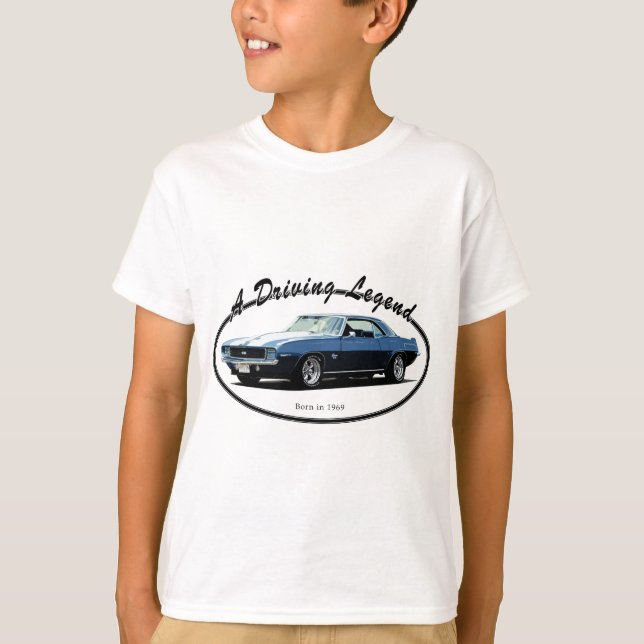 T-SHIRT 1969 AZUL DE CAMARO YENKO (Frente)