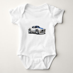 T-shirt 1970/72 de carro do branco do transporte Am