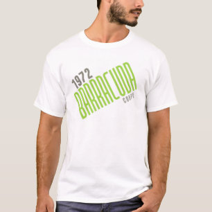 T-shirt 1972 cupé do Barracuda - centro das atenções po