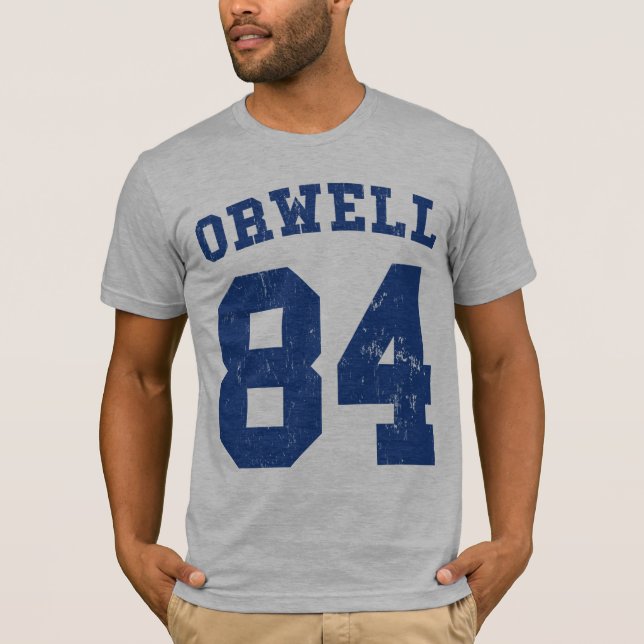 T-shirt 1984 do jérsei de George Orwell (Frente)