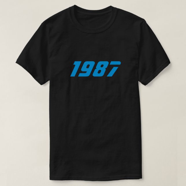 T-shirt 1987 retro (Frente do Design)