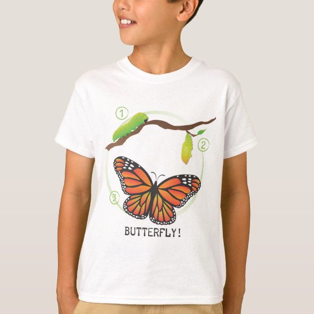 T-shirt 1-2-3 borboleta! (Frente)