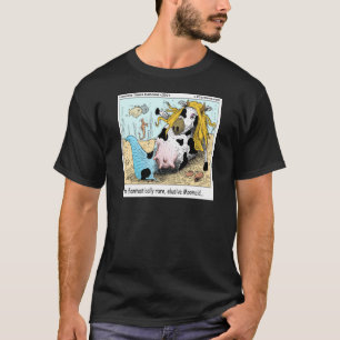 T-shirt 1/2 Vaca 1/2 Sereia Moomaid Divertido