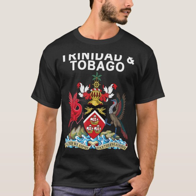 T-shirt 1 de Trinidad e Tobago Crest (Frente)