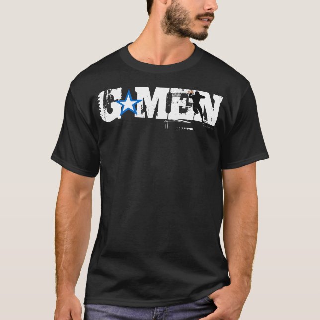 T-shirt 1 do futebol de New York dos homens de G (Frente)