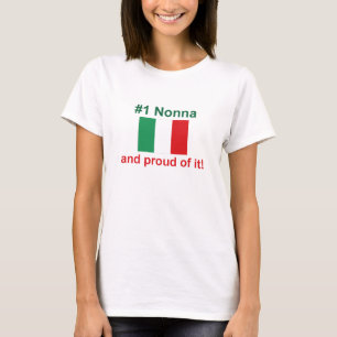 T-shirt #1 italiano Nonna (avó)