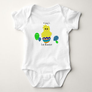T-shirt 1Páscoa Pintinho Amarelo-rua Ovos PERSONALIZADOS