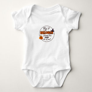 T-shirt 1rua De Halloween Assustou O Poop De Mim
