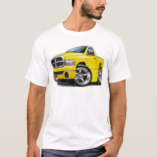 T-shirt 2003-09 caminhão do amarelo da ram de Dodge