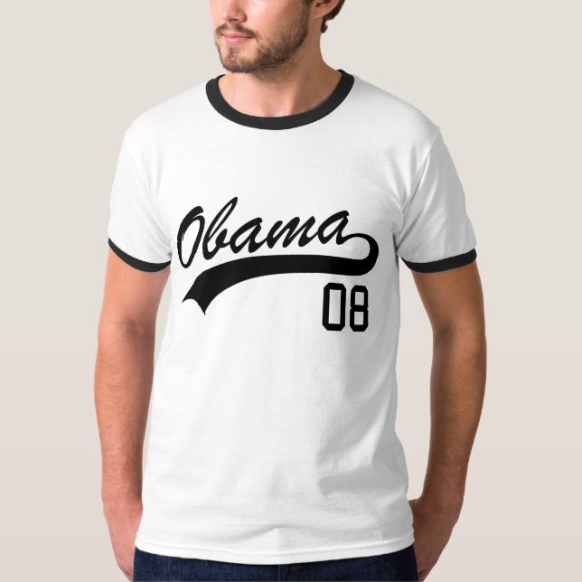 T-shirt 2008 do jérsei de Barack Obama (Frente)
