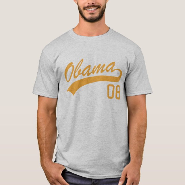 T-shirt 2008 do jérsei de Barack Obama (Frente)
