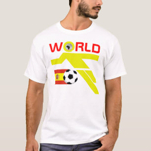 T-shirt 2010 da espanha do campeonato do mundo