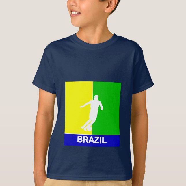 T-shirt 2010 da juventude do futebol de Brasil (Frente)