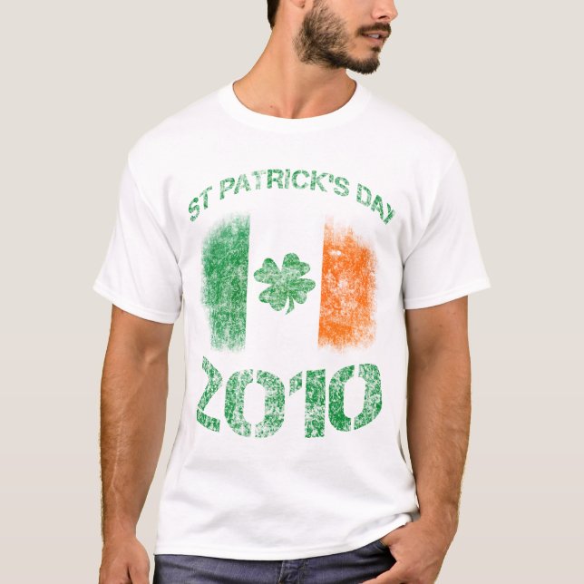 T-shirt 2010 do dia de St Patrick (Frente)