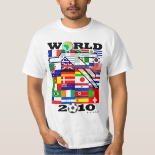 T-shirt 2010 do futebol do globo do campeonato do