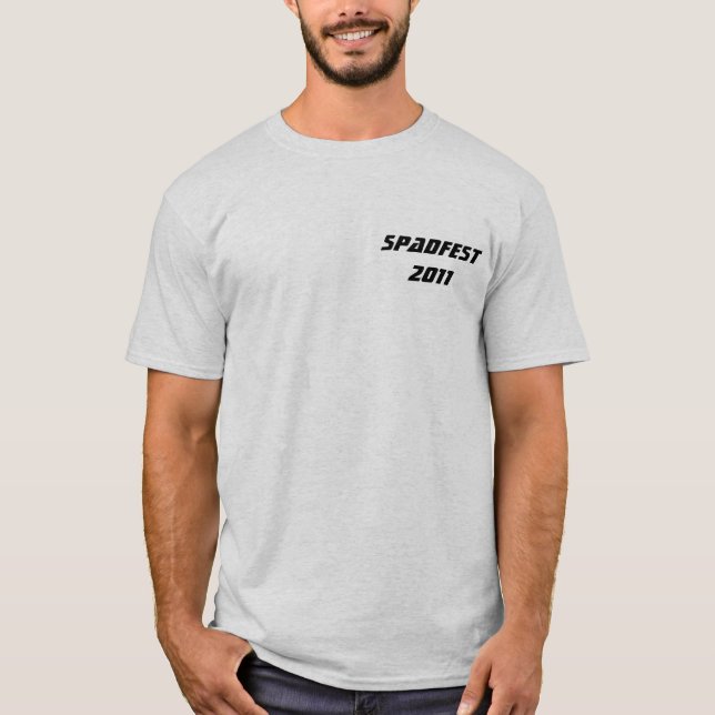 T-shirt 2011 de Spadfest (Frente)