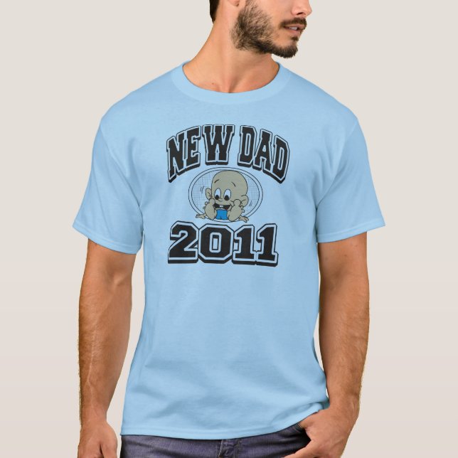T-shirt 2011 do novo papai (Frente)