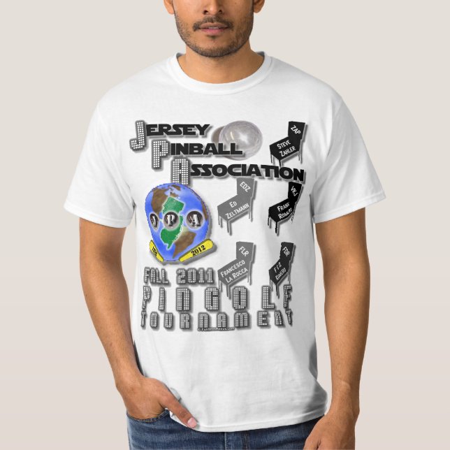 T-shirt 2011 do Tourney da queda de JPA PinGolf (Frente)