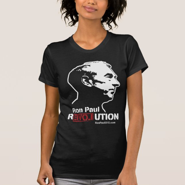 T-shirt 2012 da revolução de Ron Paul (Frente)