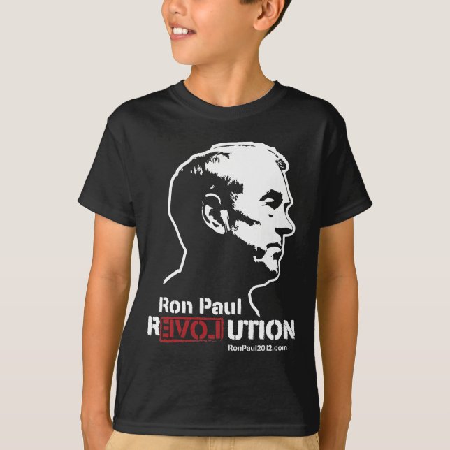 T-shirt 2012 da revolução de Ron Paul (Frente)