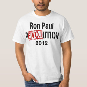T-shirt 2012 da revolução de Ron Paul