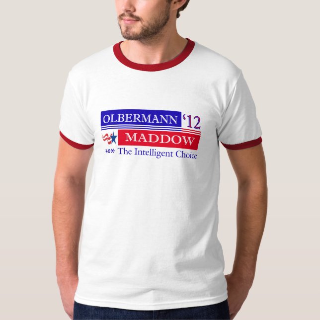 T-shirt 2012 de Olbermann Maddow (Frente)