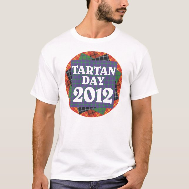 T-shirt 2012 do dia do Tartan (Frente)