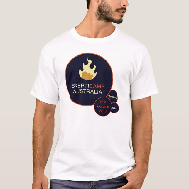T-shirt 2013 de Skepticamp Sydney (Frente)