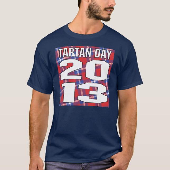 T-shirt 2013 do dia do Tartan (Frente)