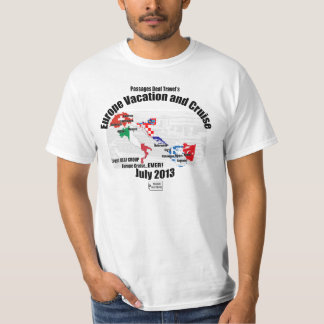 T-shirt 2013 - homens das férias da Europa de PDT