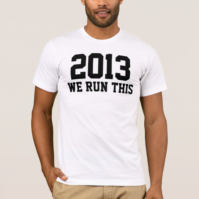 T-shirt 2013 nós funcionamos este como uma camisola da (Frente)