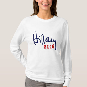 T-shirt 2016 da assinatura de Hillary