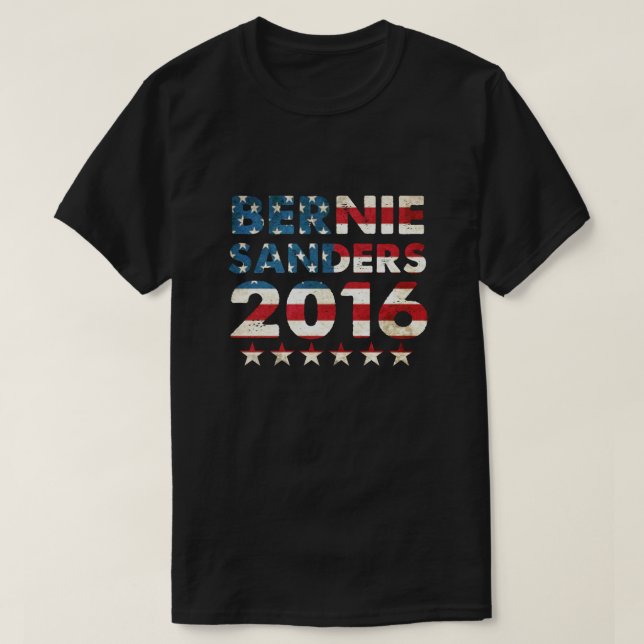 T-shirt 2016 das máquinas de lixar de Bernie (Frente do Design)
