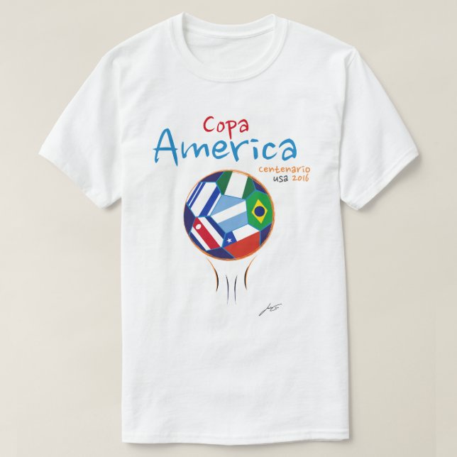 T-shirt 2016 de Copa América Centenario EUA (Frente do Design)
