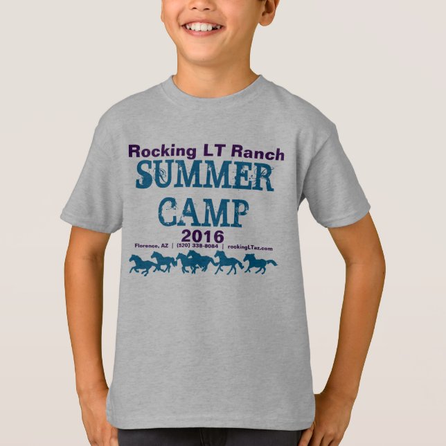 T-shirt 2016 do acampamento de Verão (Frente)